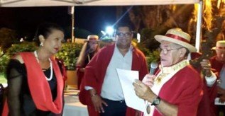 Le dîner de gala organisé par les Chais de Cilaos, propriété du pinardier Bruno Fontaine.